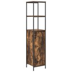 vidaXL Ensemble de meubles de salle de bain 5 pièces en bois d'ingénierie chêne fumé