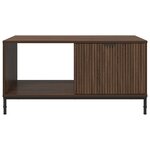 vidaXL Table basse Chêne marron 90 x 49 x 46 cm Bois d'ingénierie
