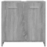 vidaXL Armoire de bain Sonoma gris 60x33x60 cm Bois d'ingénierie