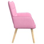 vidaXL Sofa 2 places Rose 115 x 61 x 87 cm Tissu