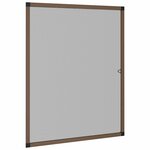 vidaXL Écran anti-insectes pour fenêtres Marron 110 x 130 cm
