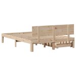 vidaXL Cadre de lit avec tiroirs sans matelas 140x190 cm