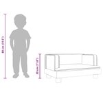 vidaXL Canapé pour enfants crème 60x40x30 cm similicuir