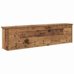 vidaXL Porte-manteau mural avec étagère Bois ancien 100 x 16 x 26 cm