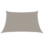 vidaXL Voile d'ombrage 160 g/m² trapèze gris clair 3/4x2 m PEHD