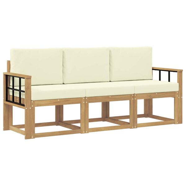 vidaXL Ensemble de canapés d'extérieur 3 pc