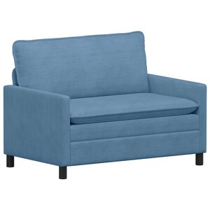 vidaXL Canapé Bleu 126 x 81 x 87 5 cm Tissu