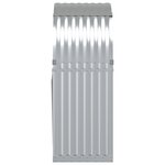 vidaXL Porte-bûches argenté 80x45x120 cm acier galvanisé