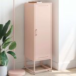 vidaXL Buffet haut rose 36x39x123 cm acier