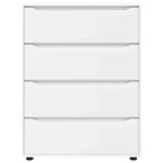 vidaXL Armoires de rangement 2 Pièces Blanc 80 x 48 x 105 cm