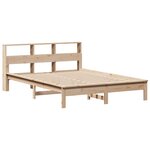 vidaXL Lit bibliothèque sans matelas 120x200 cm bois de pin massif