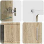 vidaXL Buffet FLORIN Chêne Sonoma 55 5 x 29 x 103 cm Bois d'ingénierie
