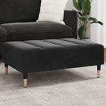 vidaXL Repose-pied noir 77x55x31 cm velours