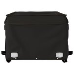 vidaXL Remorque de vélo noir 45 kg fer