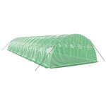 vidaXL Serre avec cadre en acier vert 56 m² 14x4x2 m