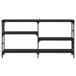 vidaXL Table console Chêne noir 150 x 29 x 76 5 cm Bois d'ingénierie
