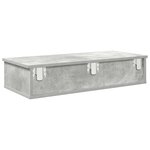 vidaXL Étagère murale avec tiroirs gris béton bois d'ingénierie