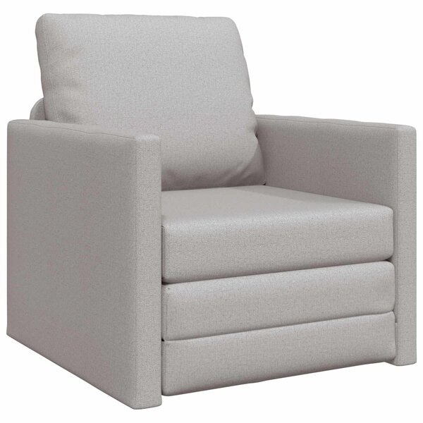vidaXL Canapé-Lit 60cm Gris nuage tissu
