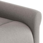 vidaXL Fauteuil inclinable Taupe Tissu