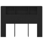 vidaXL Cabinet de Tête de Lit Chêne noir 140 x 19 x 104 5 cm