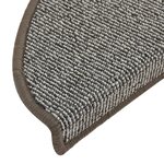vidaXL Tapis de marches d'escalier 15 Pièces Gris 65x21x4 cm