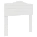 vidaXL Tête de lit Blanc Brillant 90 cm Bois d'ingénierie