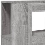 vidaXL Tête de lit à LED sonoma gris 140x18 5x103 5 cm bois ingénierie