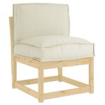 vidaXL Coussin pour dossier de palette Crème 50 x 40 x 12 cm