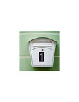THIRARD - Plaque de signalisation 1  marquage blanc sur fond noir  panneau ABS à visser  56x120mm