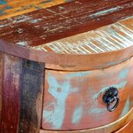 vidaXL Armoire avec 3 tiroirs Bois de récupération massif