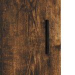 vidaXL Buffet chêne fumé 69 5x34x90 cm bois d'ingénierie