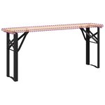 vidaXL Pattes de Banc à Bière Noir Acier enduit de poudre