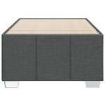 vidaXL Cadre de lit sans matelas gris foncé 90x190 cm tissu