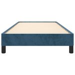 vidaXL Cadre de lit Bleu foncé 100x200 cm Velours