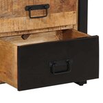 vidaXL Armoire à tiroir 50x35x70 cm bois de manguier massif brut