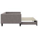 vidaXL Lit de jour avec lit gigogne taupe 100x200 cm tissu