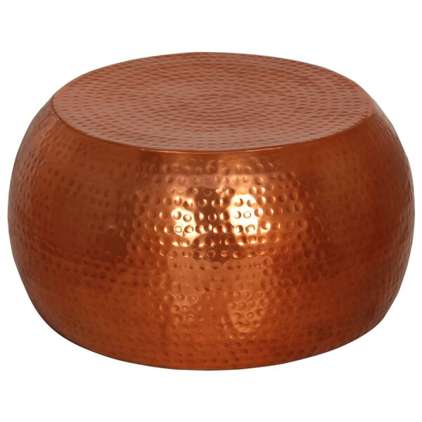 vidaXL Table basse laiton Ø55x28 cm aluminium