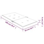 vidaXL Coussins de chaise à dossier bas lot de 2 modèle de feuille