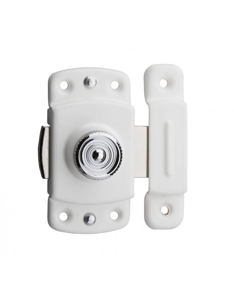 THIRARD - Verrou pour porte d'ameublement  35mm  blanc - THIRARD