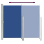 vidaXL Auvent latéral rétractable de patio 160x300 cm Bleu