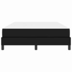 vidaXL Cadre de lit avec matelas Noir 160 x 200 cm tissu