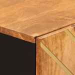 vidaXL Armoires latérales 3 Pièces marron et noir 60x33 5x75 cm