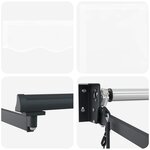 vidaXL Auvent Rétractable Blanc 350 x 250 cm Polyester et Aluminium