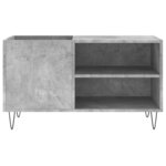 vidaXL Armoire à disques gris béton 85x38x48 cm bois d'ingénierie