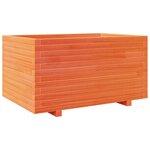 vidaXL Jardinière cire marron 90x60x49 5 cm bois de pin massif