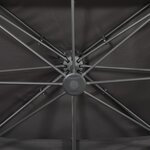 vidaXL Parasol de jardin en porte-à-faux avec double toit anthracite