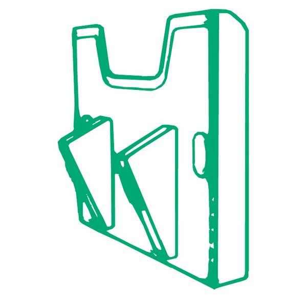 Support Mural pour Trieur A4 Horizontal Gris Lumière EXACOMPTA