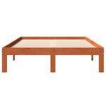 vidaXL Cadre de lit sans matelas cire marron 120x200cm bois pin massif