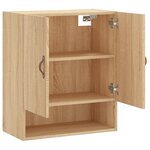 vidaXL Armoire murale chêne sonoma 60x31x70 cm bois d'ingénierie