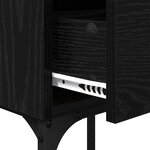 vidaXL Table de chevet Chêne noir 40 x 29 x 60 cm Bois d'ingénierie